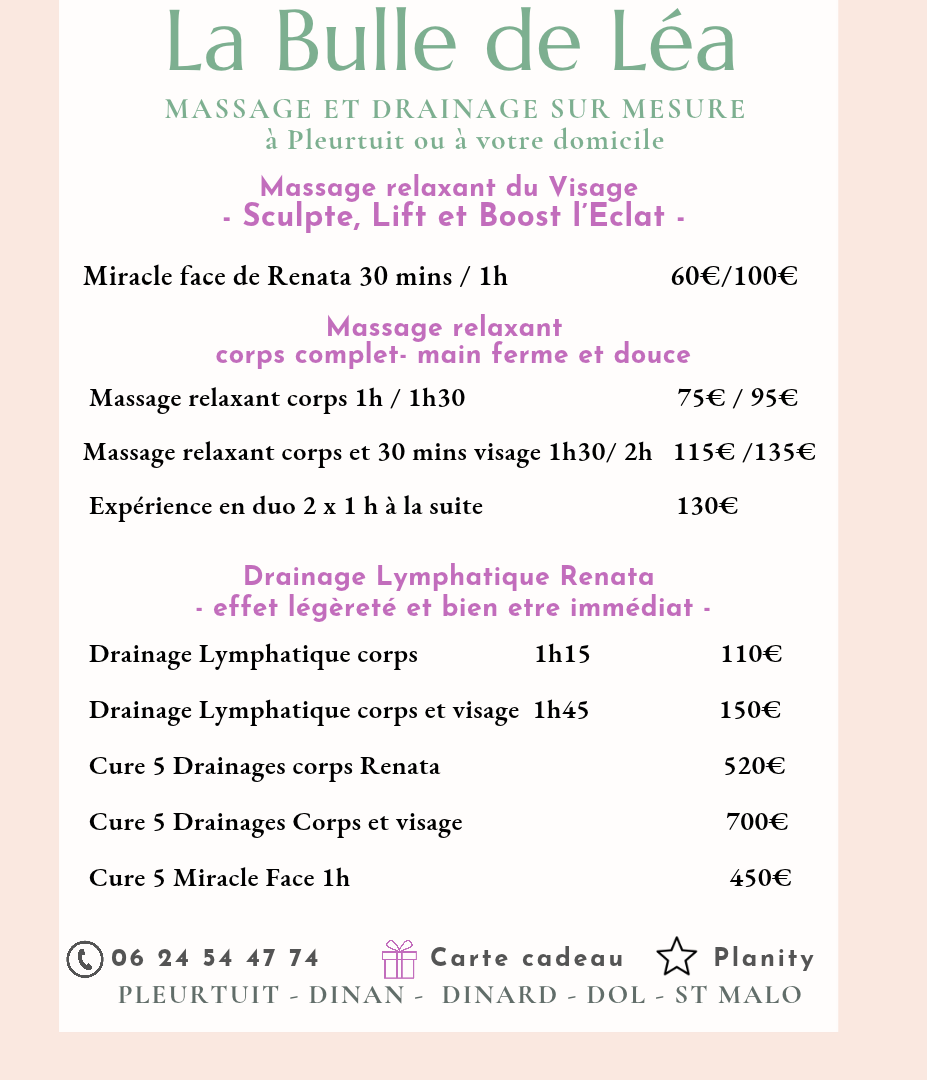 Massage à domicile massage à domicile Dinard St Malo Pleurtuit
